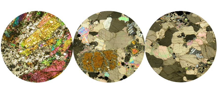 Photomicrographs of carbonatites with REE bearing mineral phases