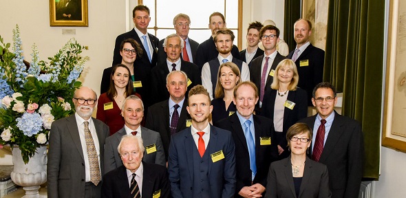 Photograph award winners at Geological Society of London awards 2019, image by kind permission of the Geological Society of London