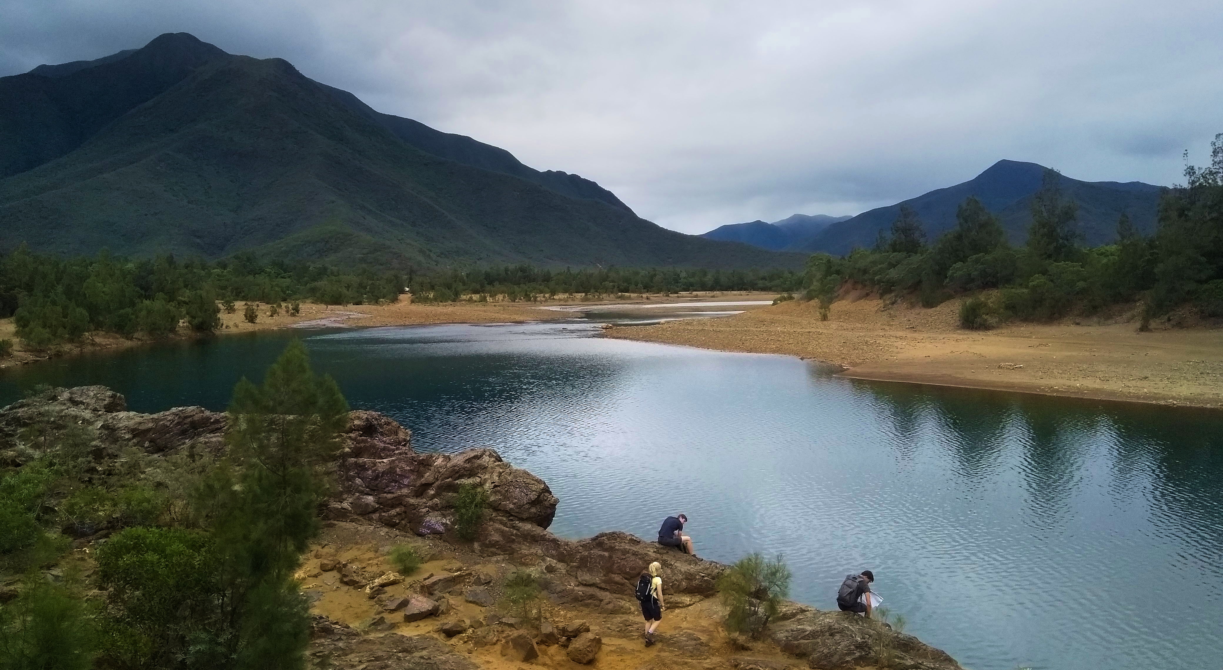 Photo of the New Caledonian group in their mapping area