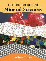 An introduction to Mineral Sciences front cover