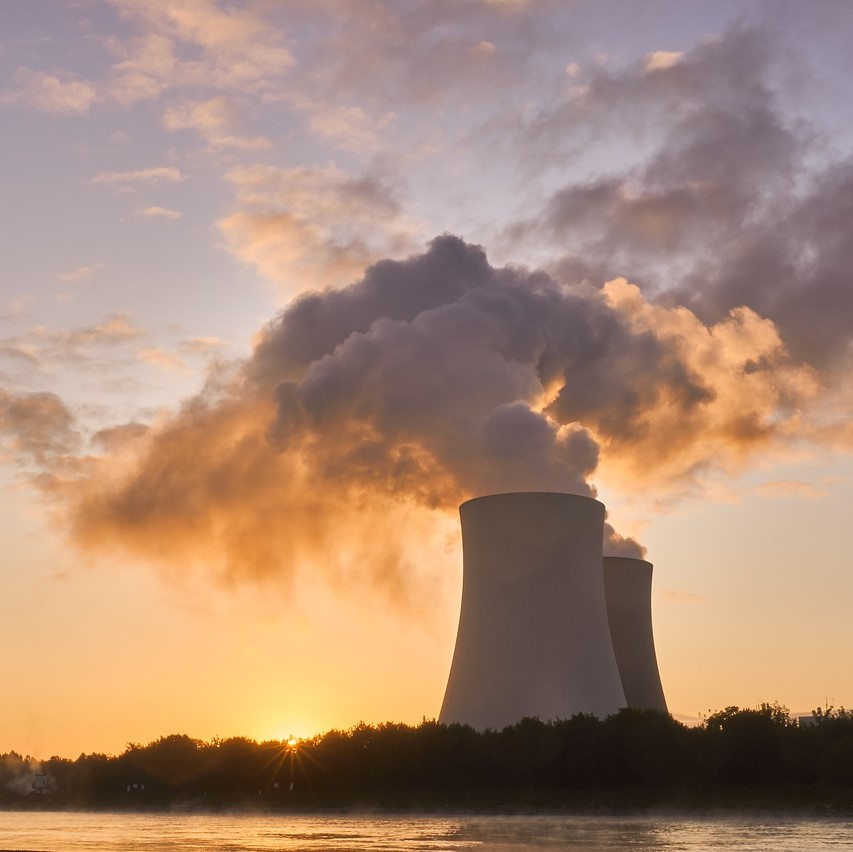 Image of nuclear power plant cooling tower