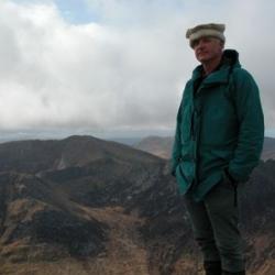 James on top of Goat Fell on a 2003 IA field trip to Arran