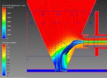 Example of standard Photon Machine cup from CFD modelling