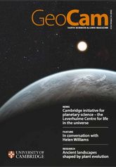 GeoCam Spring 2022 cover image GeoCam Spring 2022 cover image featuring a black background and part of a planet in the bottom half of the image