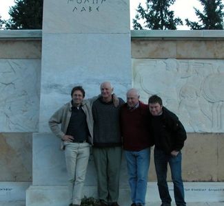 Professors White, Jackson, McCave and Maclennan at Leonidas's monument, Thermopylae on the 2010 Greek field trip Professors White, Jackson, McCave and Maclennan at Leonidas's monument, Thermopylae on the 2010 Greek field trip