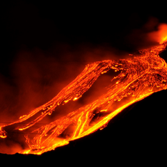 Image of lava flowing