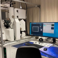Photo of new lab instrument with computer screen