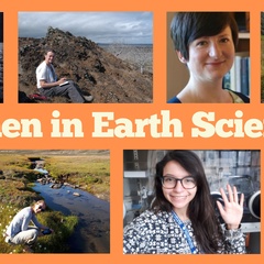 Photos of women researchers in the Department smiling