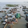 Aerial photo showing flooding in Bangladesh