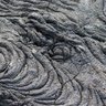 Photo of ropey pahoehoe lava