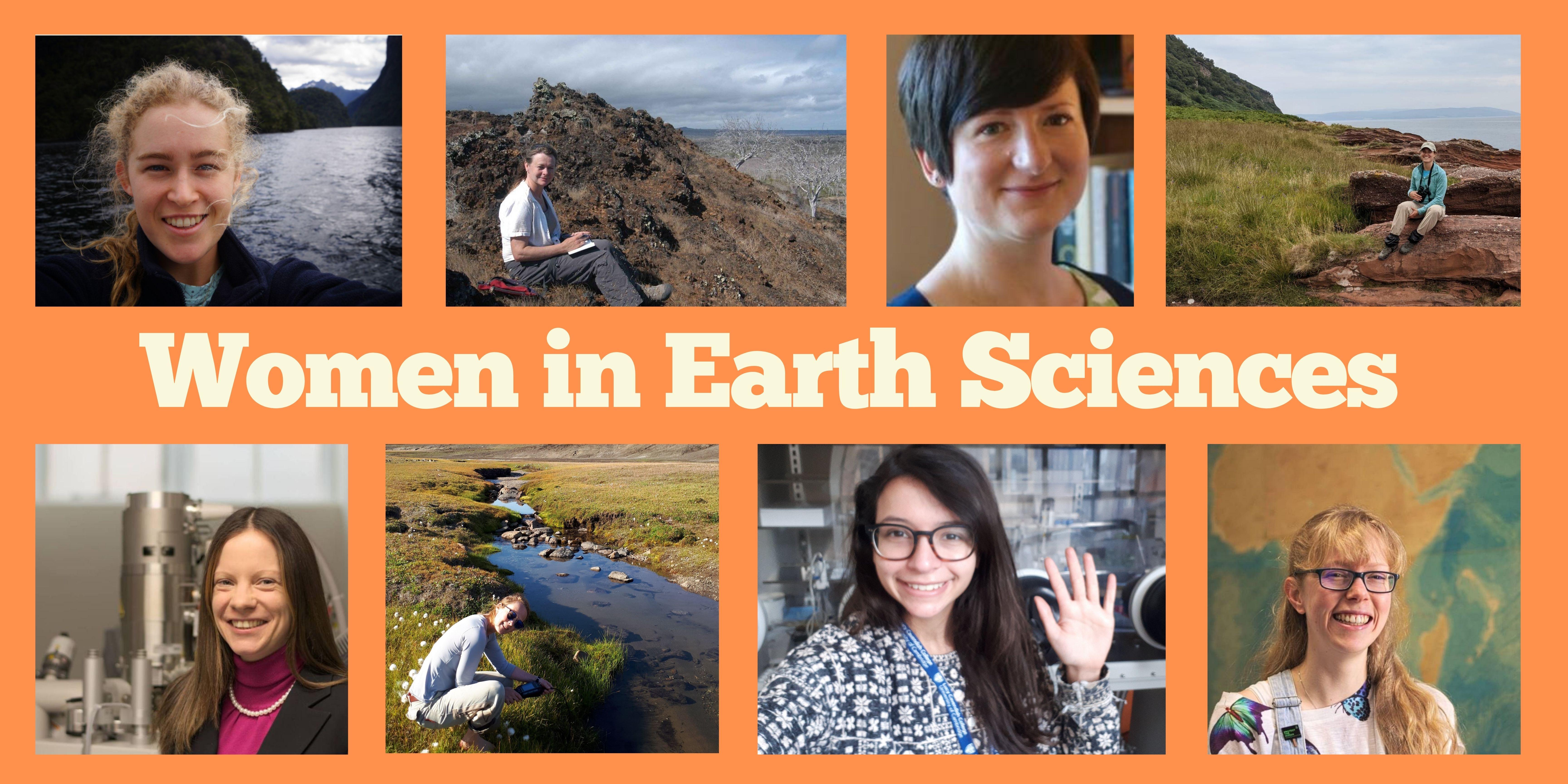 Photos of women researchers in the Department smiling