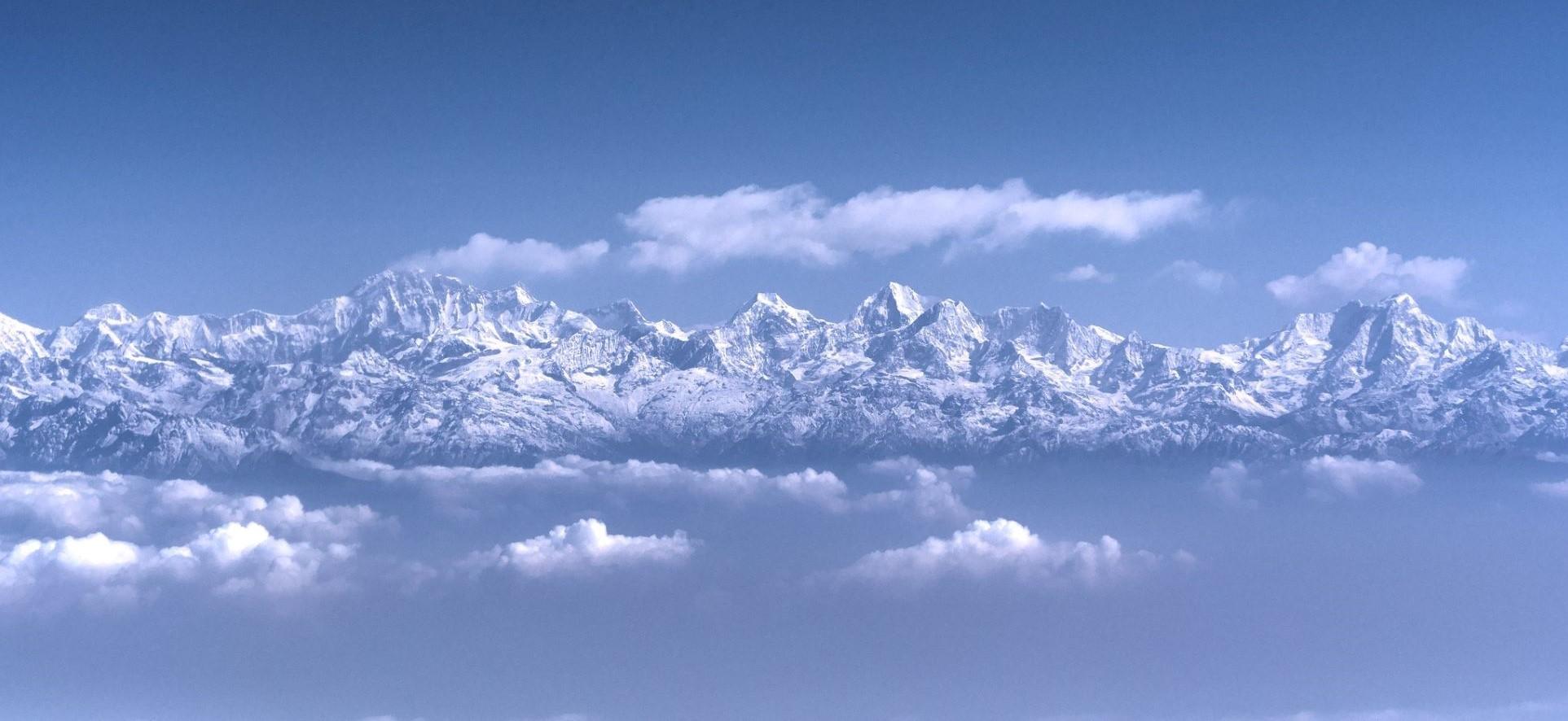 The Himalayas, credit: Šarūnas Burdulis on Flickr Image of the Himalayan mountains above the clouds