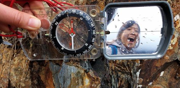 Arran_2019_compass_clino_reflection Arran_2019_compass_clino_reflection