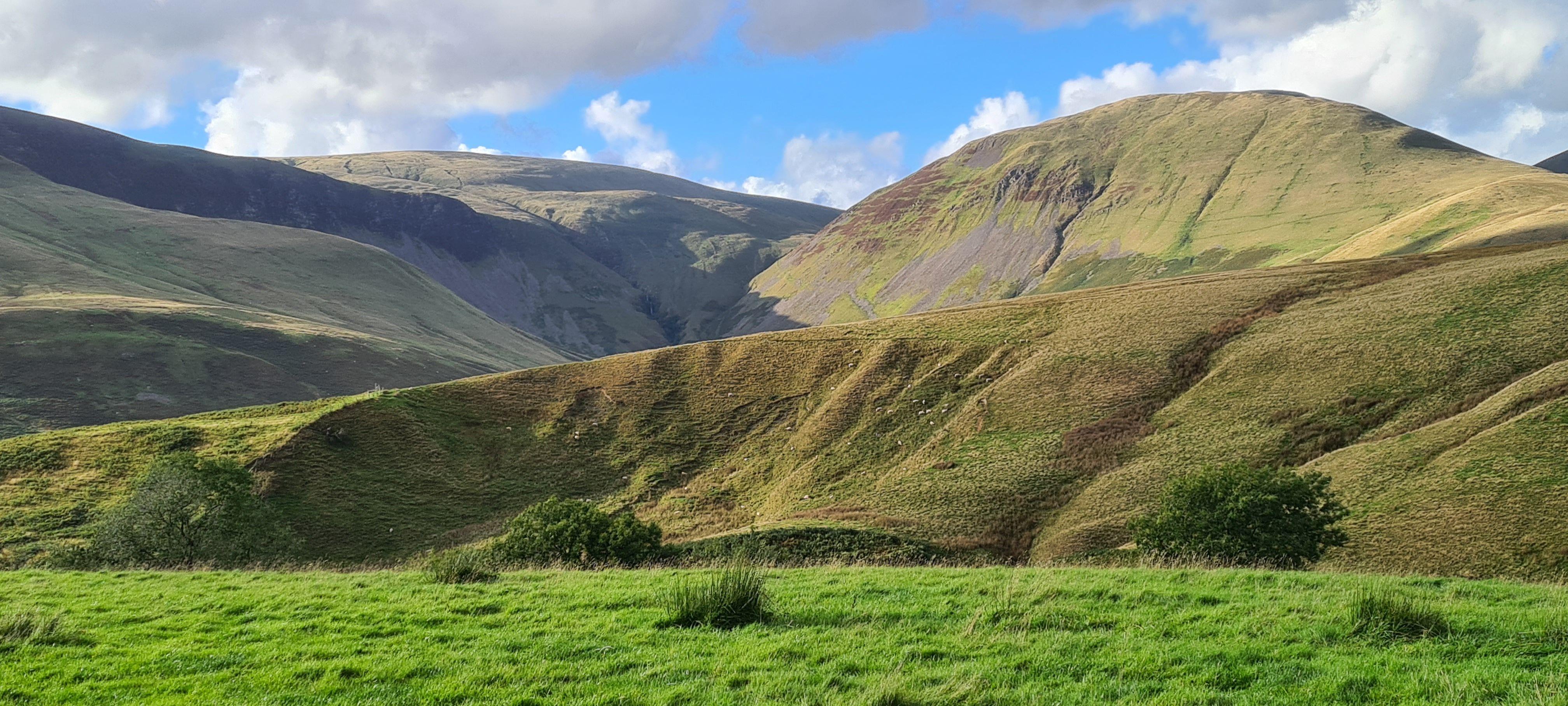 Cumbrian landscape Hills in Cumbria