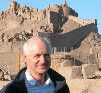James in Bam, Iran after the December 2003 earthquake.