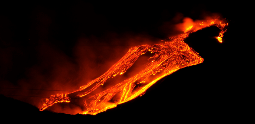 Image of lava flowing